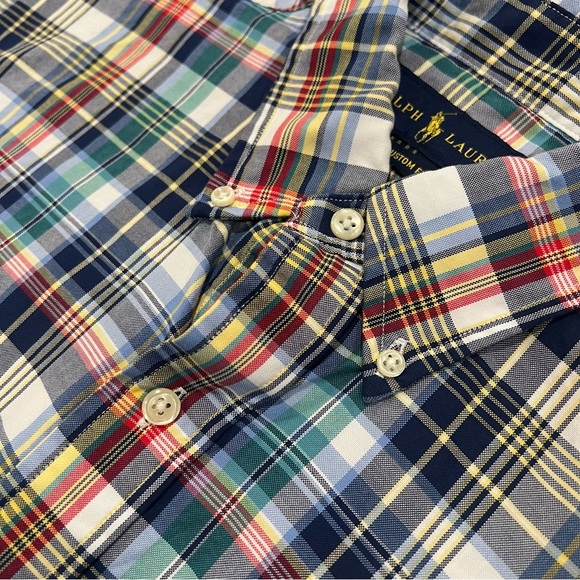 Ralph Lauren Other - Ralph Lauren Men’s Custom Fit Multicolor Plaid Button Down Shirt Medium Slim